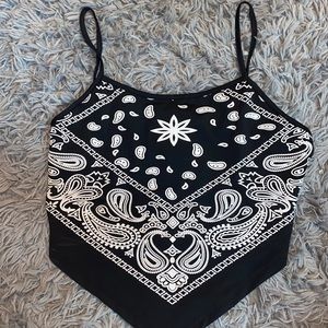Bandana print top